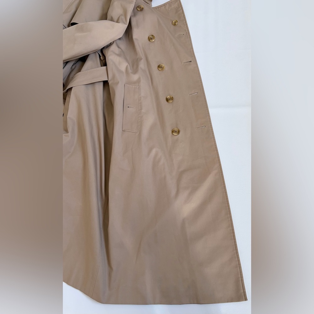 Burberry Long Kensington Heritage Trench Coat Vintage Women size UK 14 or US 12 - Picture 13 of 16